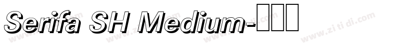 Serifa SH Medium字体转换